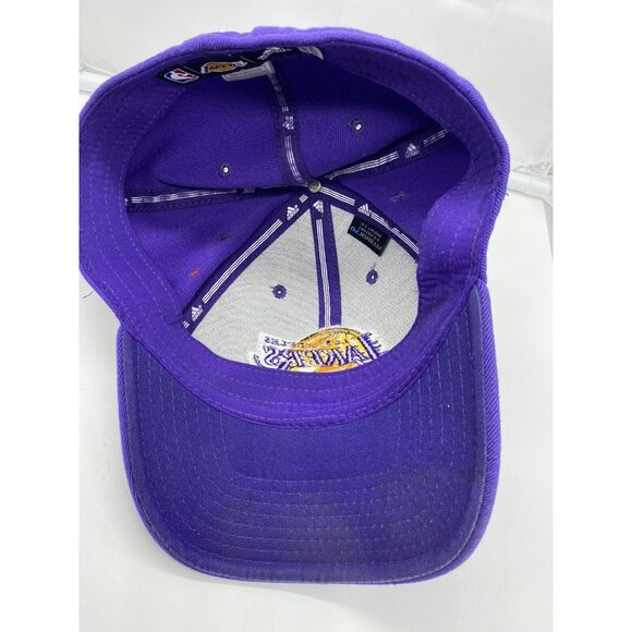 Los Angeles Lakers Purple Baseball Hat Cap NBA OSFM Flex Fit Stretch - Picture 8 of 9